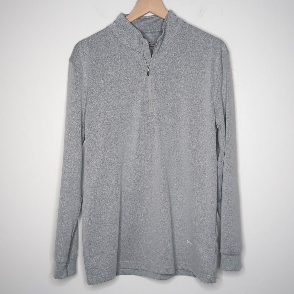 GreenSide Golf Mens Pullover Sweater‎ Medium Gray Polyester Outdoors Performance